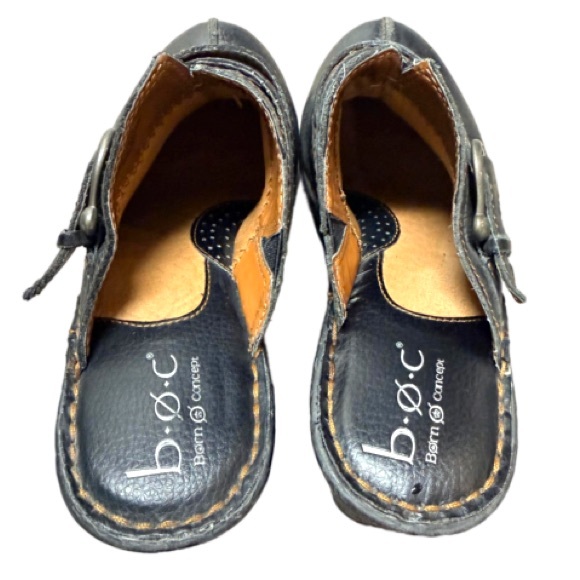 b.o.c Born Concept Karley Clogs Mules Size 9 Black Worn 1 Time Leather Upper - Picture 5 of 11